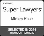 Miriam Hiser Super Lawyer 2024