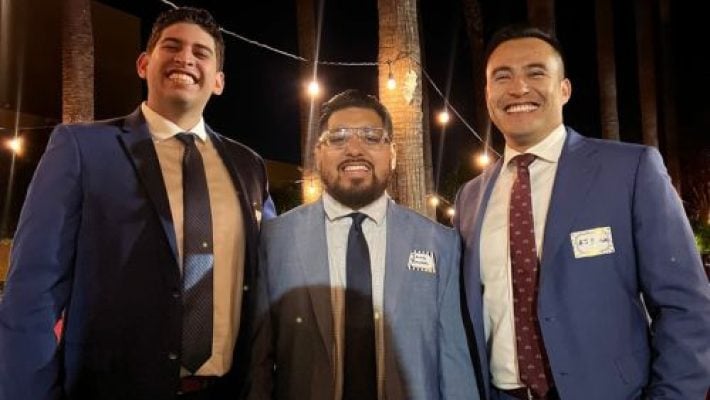 Abimael “AJ” Bastida With Team