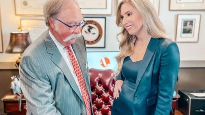 Algert S. Agricola, Jr. With Colleague