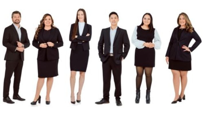 Arinda Brooks with Her Team Members