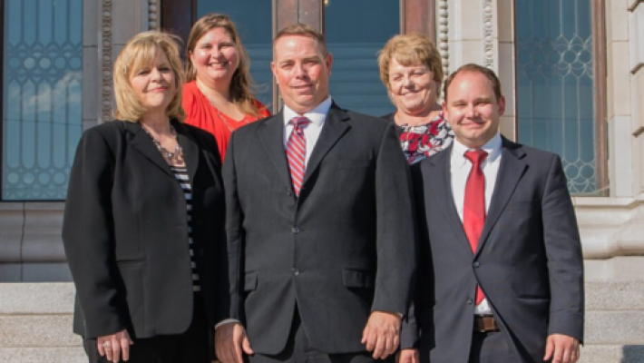 Bradley J. Jones with his team
