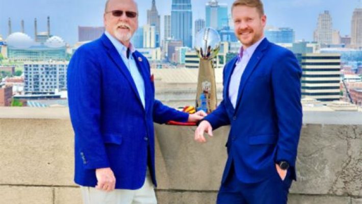 Charlie Regan with team