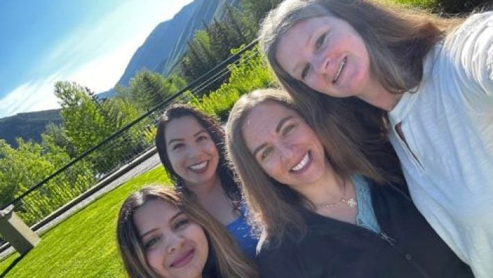 Deanna Chambers with team