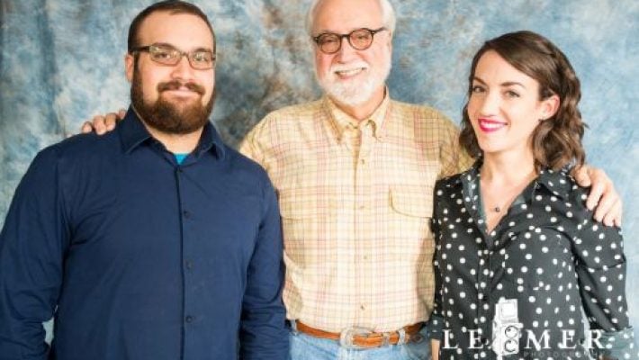 John C. Holden with family