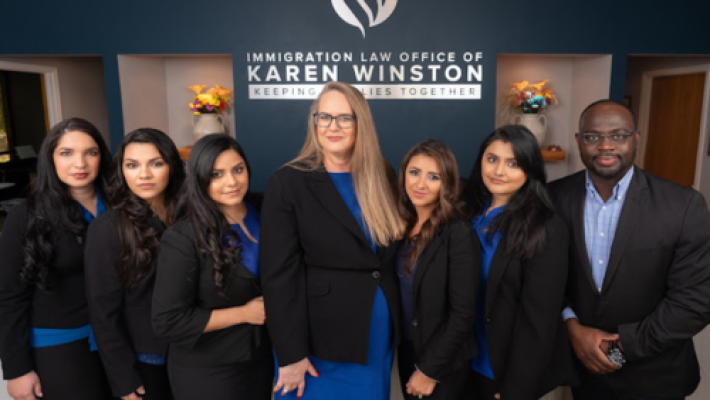 Karen Winston with team