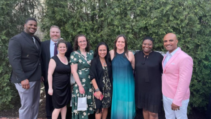 Katie Rosenberger with team