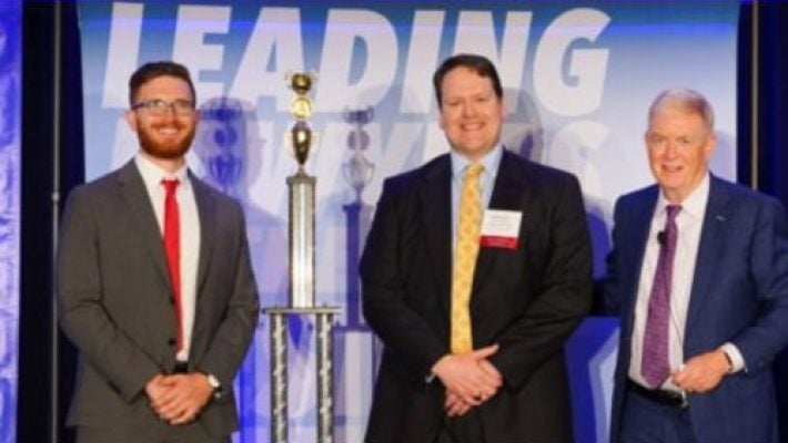 Kellam T. Parks with Award