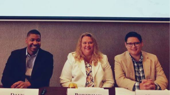 Kristie L. Bowerman with legal team