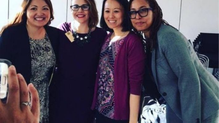LINDA S. FANG with team