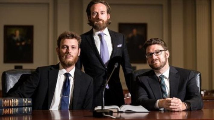 Mark S. McDaniel, Jr. with his team