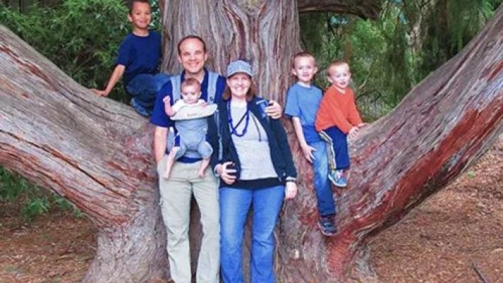 Nephi D. Hardman with Family