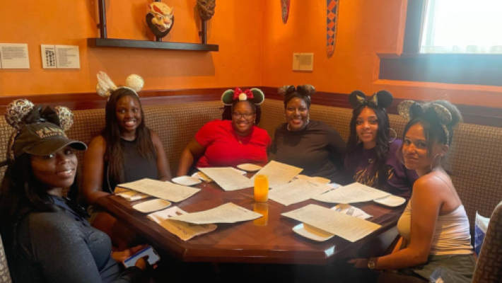Paulette Hamilton with team