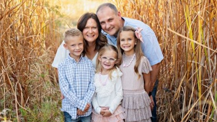 Sean Wood with His Family Members